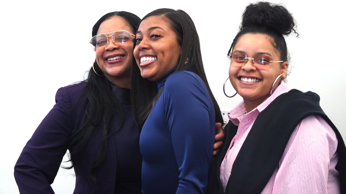 PLC Detroit staff member with attendees at Violet T. Lewis Day - photo credit Ernest Dixon-attendees